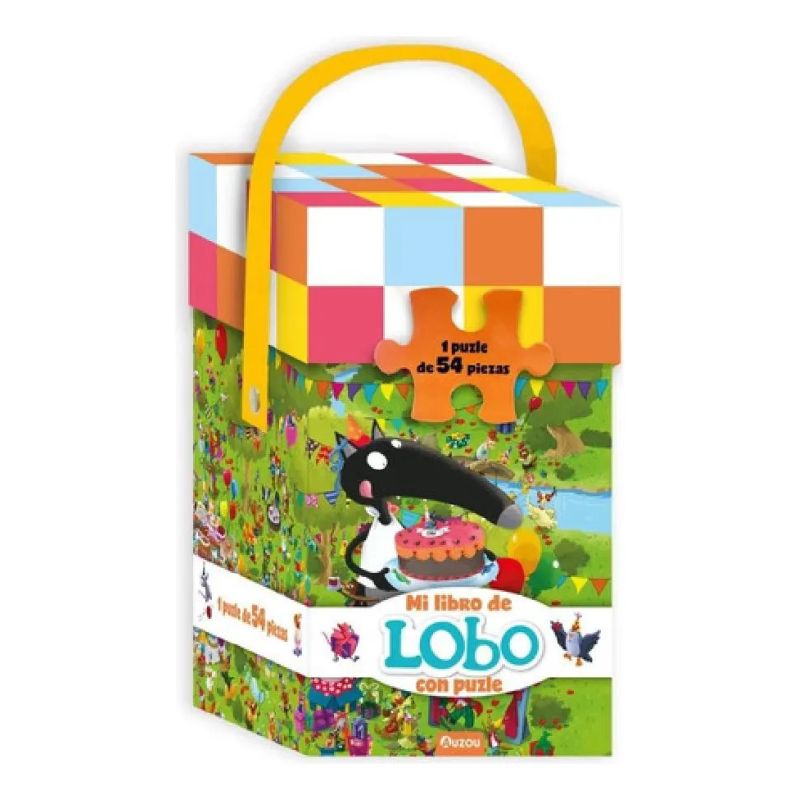 LOBO QUE QUERIA FESTEJAR SU CUMPLEAÑOS, EL - MI LIBRO DE LOBO CON PUZLE (54 PIEZAS) (Nuevo)