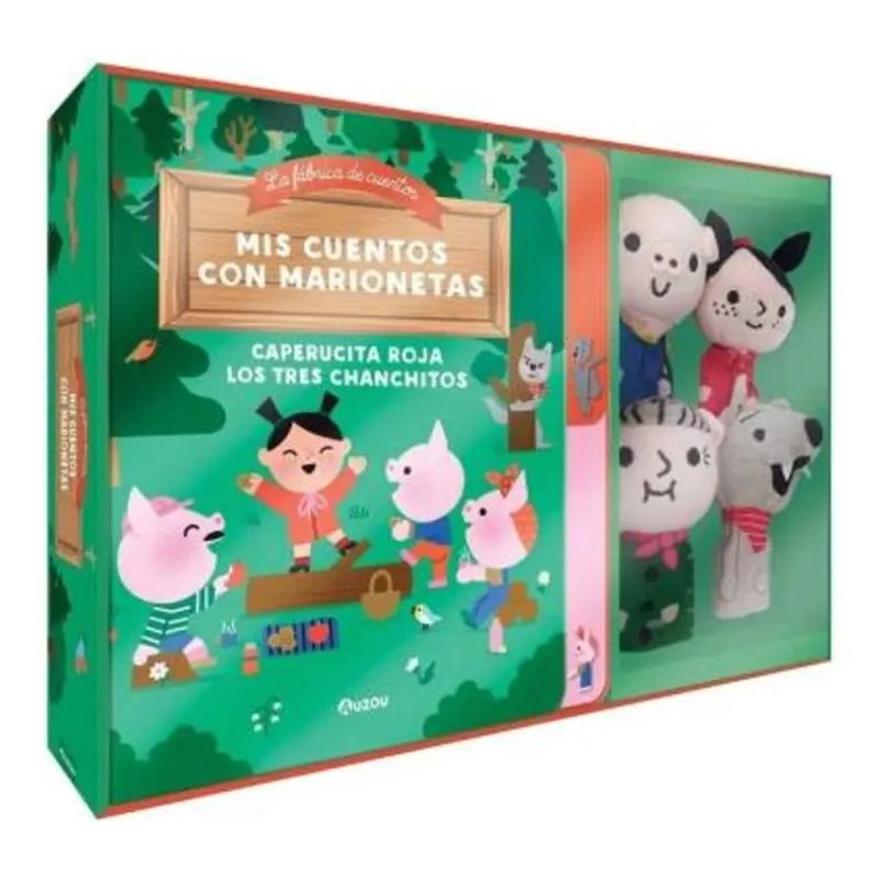 MIS CUENTOS CON MARIONETAS - CAPERUCITA ROJA / LOS TRES CHANCHITOS - LA FABRICA DE CUENTOS (Nuevo)