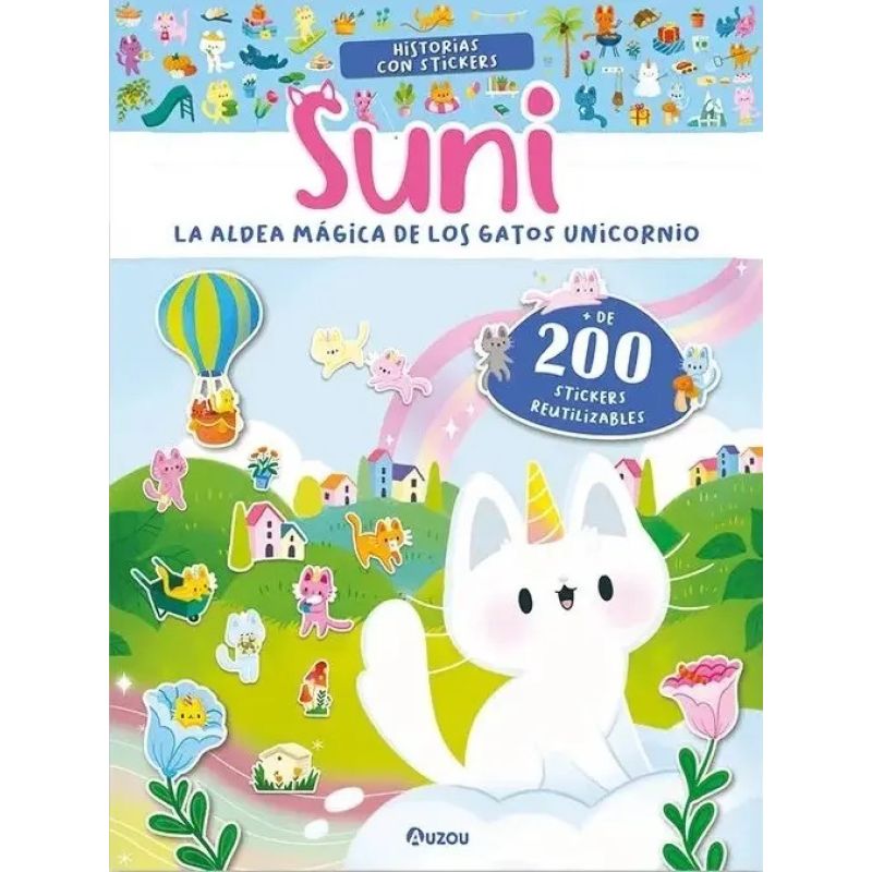 SUNI: LA ALDEA MAGICA DE LOS GATOS UNICORNIO (STICKERS) (Nuevo)