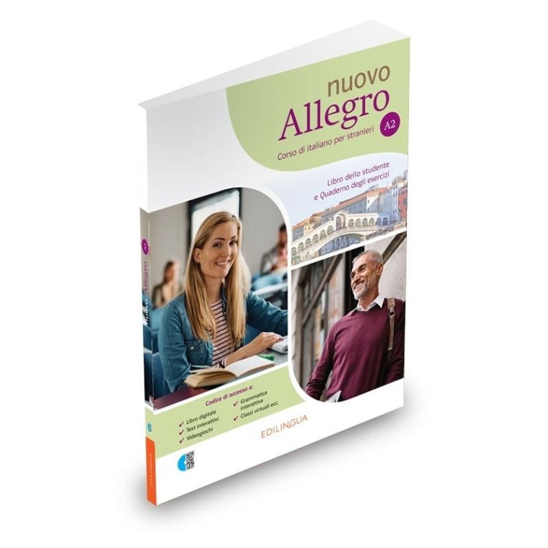 NUOVO ALLEGRO A2 – LIBRO DELLO STUDENTE &amp; QUADERNO DEGLI ESERCIZI (Nuevo)