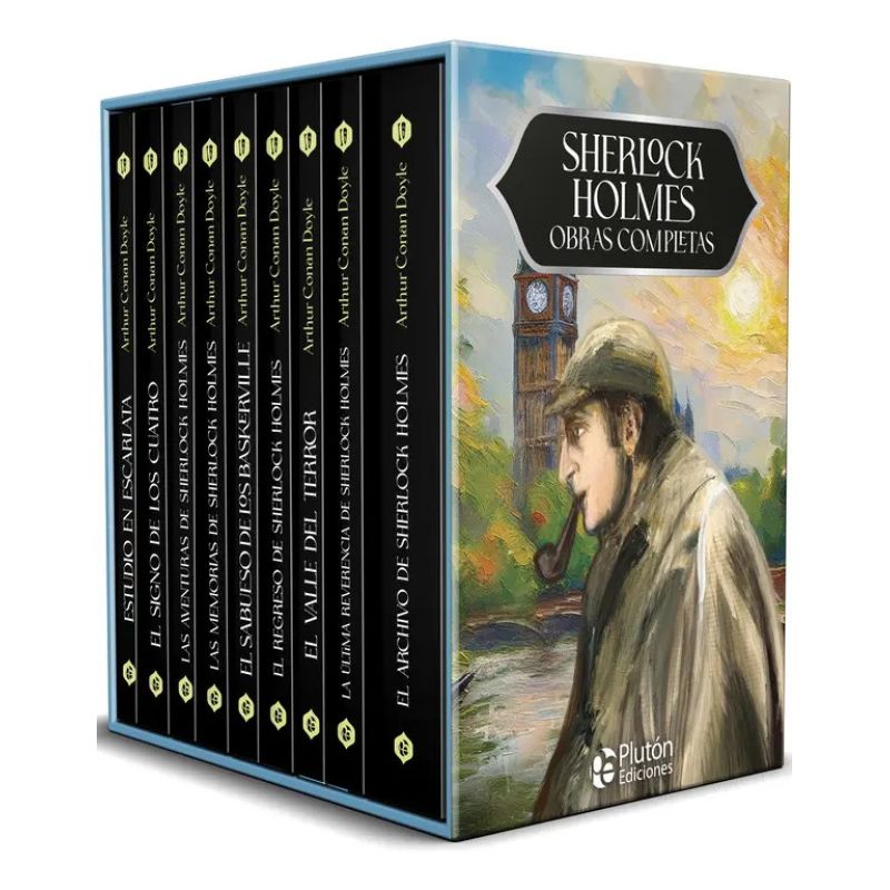 SHERLOCK HOLMES OBRAS COMPLETAS - PACK 9 LIBROS (Nuevo)