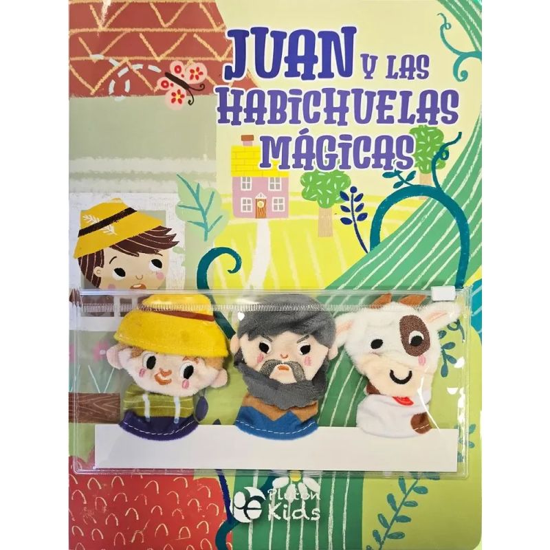 JUAN Y LAS HABICHUELAS MAGICAS - HISTORIAS VIVAS - TD LIBRO CON 3 TITERES DE DEDO (Nuevo)