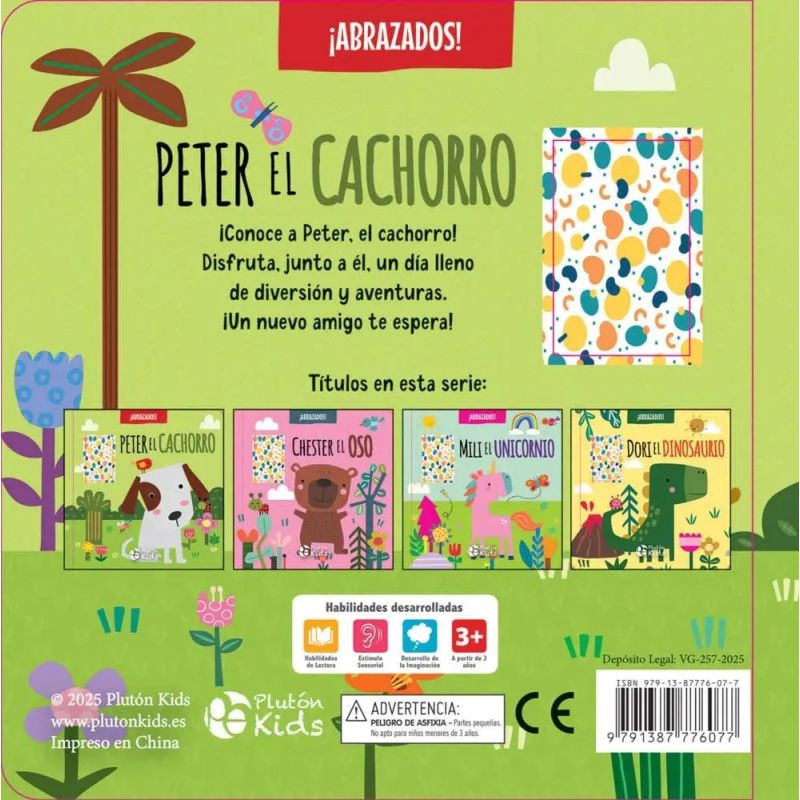 PETER EL CACHORRO - ABRAZADOS - TD CON PELUCHE (Nuevo) - Miniatura 2