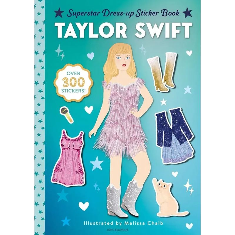 TAYLOR SWIFT SUPERSTAR DRESS-UP STICKER BOOK (Nuevo)