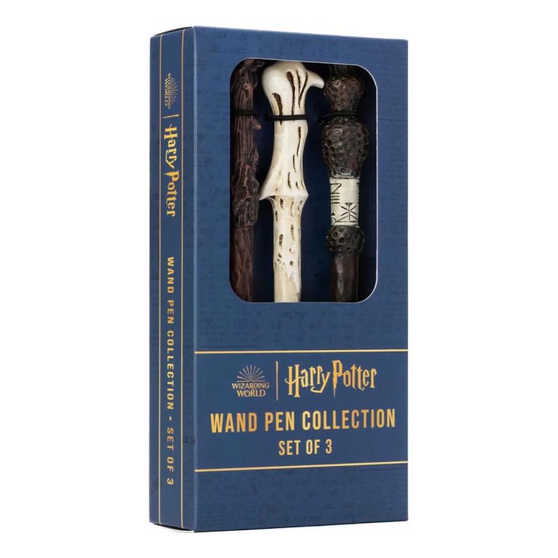 HARRY POTTER WAND PEN COLLECTION - BIROMES - SET OF 3 (Nuevo)
