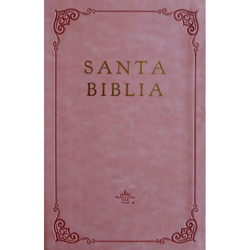 BIBLIA RVR 1960 LETRA GRANDE - SIMIL PIEL ROSADA (Nuevo)