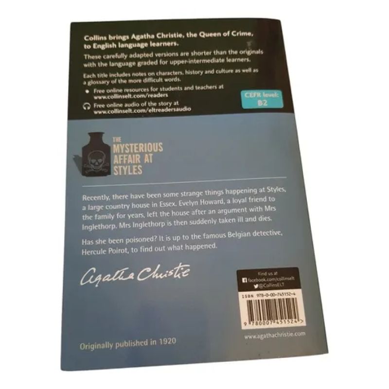 Mysterious Affair At Styles - Agatha Christie - Collins - B2 (Usado) - Miniatura 2