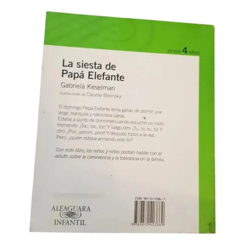 Siesta De Papa Elefante - Keselman - Alfaguara (Usado) - Miniatura 2