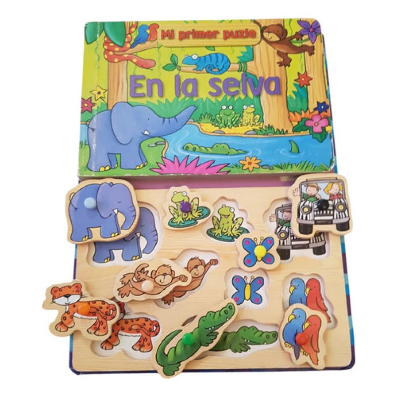 Mi Primer Puzle - En La Selva - Parragon (Usado) - Miniatura 2