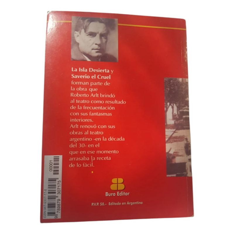 La Isla Desierta, Saverio El Cruel. - R. Arlt. - Buró Editor (Usado) - Miniatura 2
