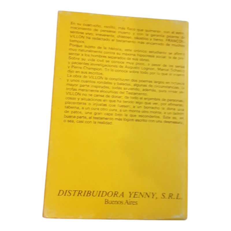 Francois Villon - Obra Poetica Completa Edicion Bilingüe (Usado) - Miniatura 2