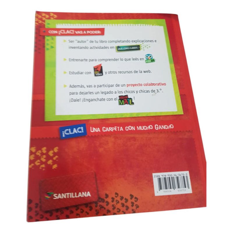 Carpeta Con Gancho 4 - Matematica 4 - Santillana (Usado) - Miniatura 3
