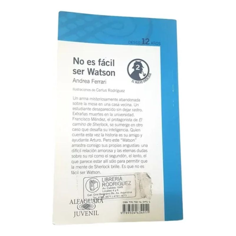 No Es Facil Ser Watson - Andra Ferrari - Alfaguara Juvenil (Usado) - Miniatura 2