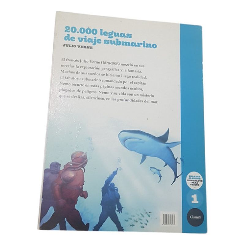 Julio Verne - 20.000 Leguas De Viaje Submarino (Usado) - Miniatura 2