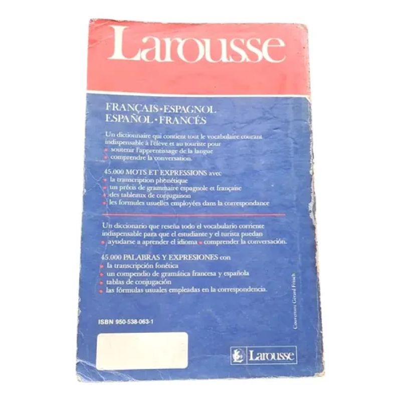 Diccionario Larousse Francais - Espagnol - Español - Francés (Usado) - Miniatura 2