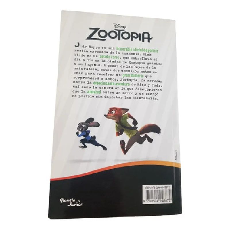 Zootopia - La Novela De Disney - Planeta Junior (Usado) - Miniatura 2