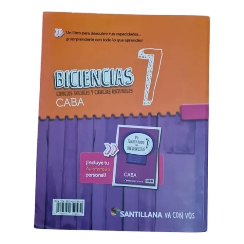 Biciencias 7-va Con Vos Caba-sociales Y Naturales-santillana (Usado) - Miniatura 2