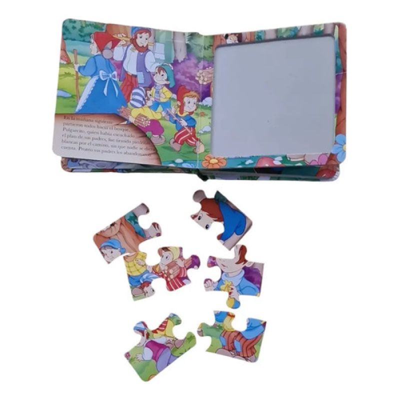 Pulgarcito-mis Libros Puzzle (6 Puzles-6 Piezas) Acolchado (Usado) - Miniatura 2