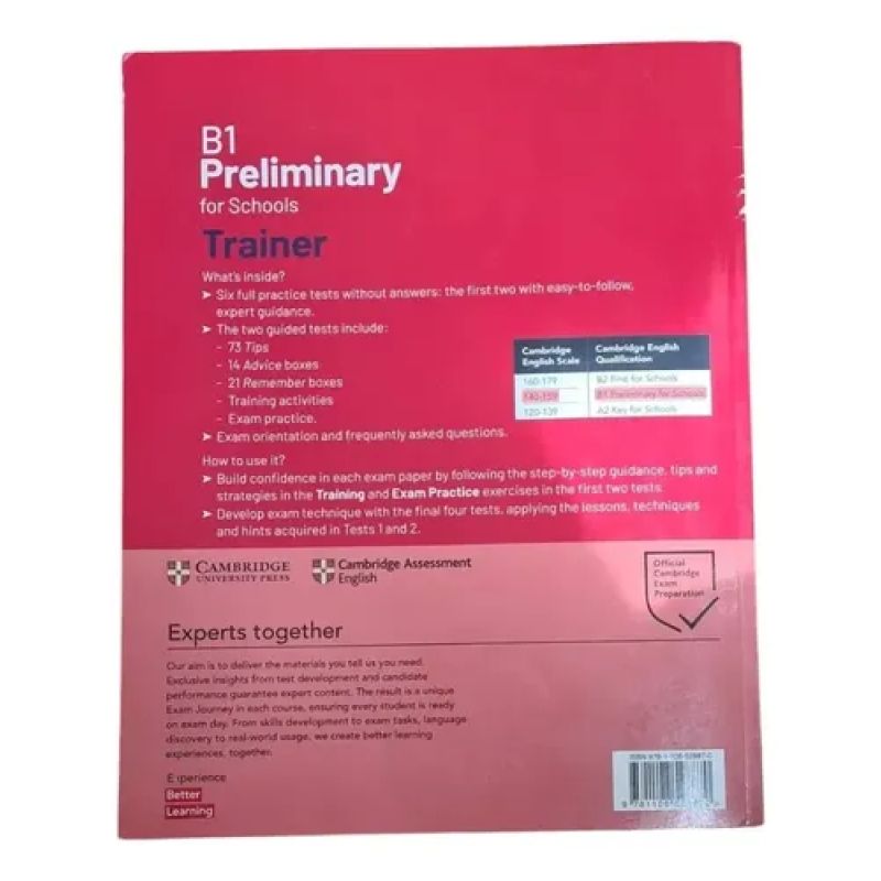 Preliminary For Schools Trainer B1 2ed W/answers - Cambridge (Usado) - Miniatura 2