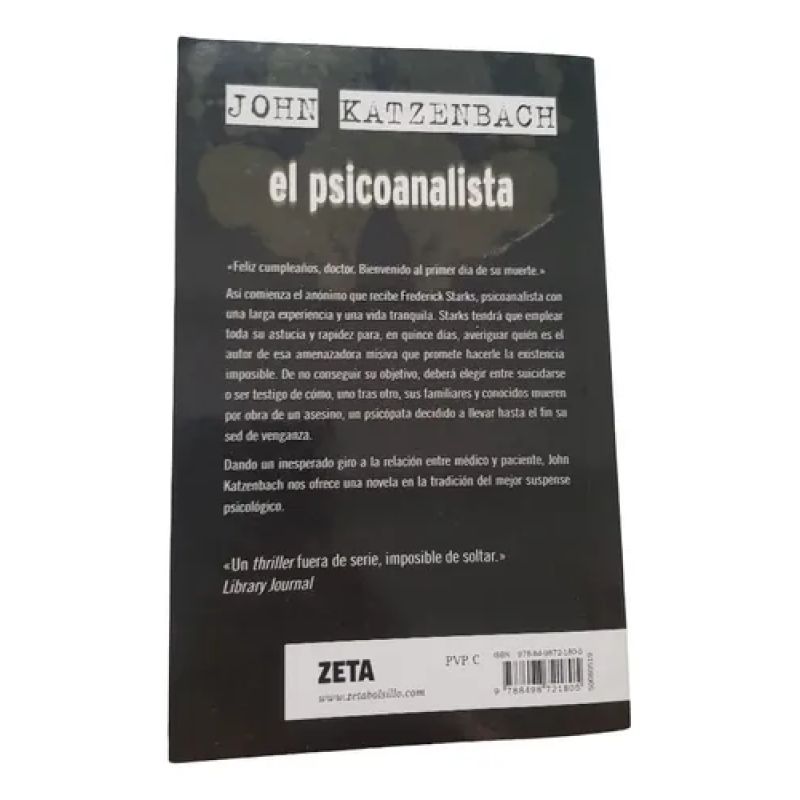 El Psicoanalista - Katzanbach John - Zeta (Usado) - Miniatura 2