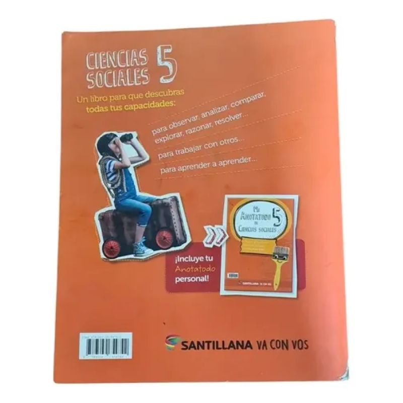 Ciencias Sociales Va Con Vos 5 Nación Santillana+cuadernillo (Usado) - Miniatura 2