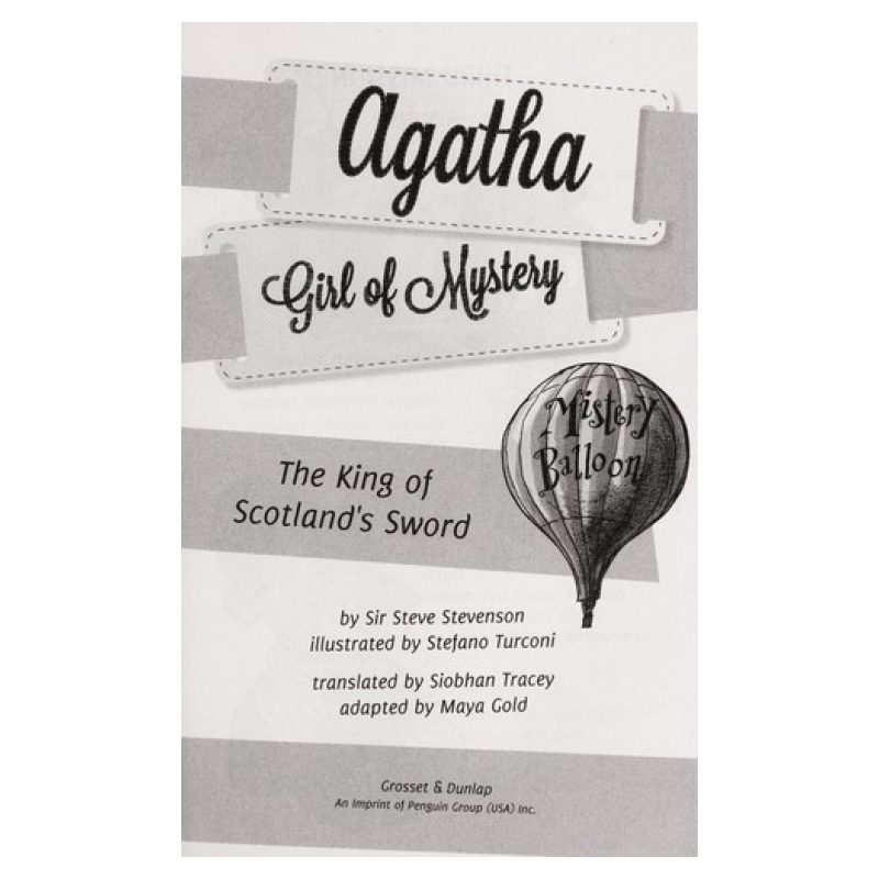 KING OF SCOTLAND'S SWORD,THE (PB) - AGATHA GIRL OF MYSTERY (Nuevo)