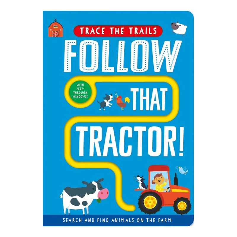 FOLLOW THAT TRACTOR! - TRACE THE TRAILS - BOARD BOOK (Nuevo)