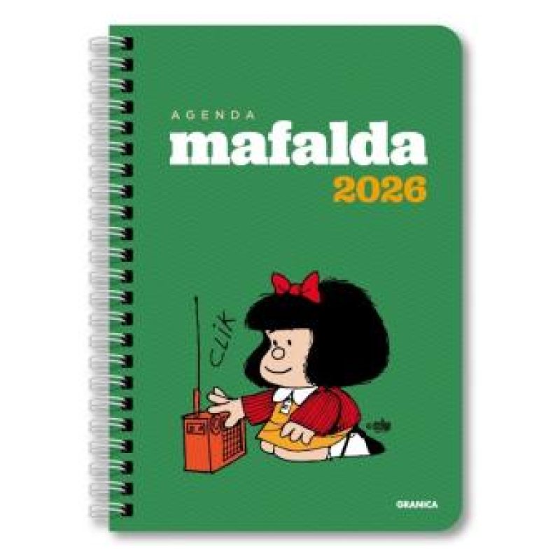 AGENDA 2026 MAFALDA ANILLADA MODULOS VERDE - TD