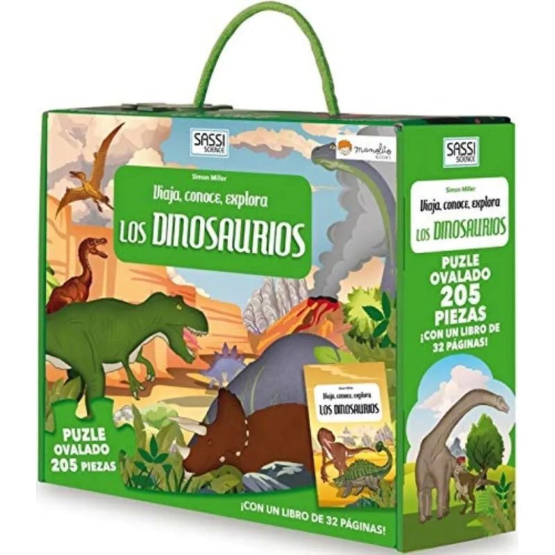 DINOSAURIOS, LOS - LIBRO + PUZZLE 205 PIEZAS
