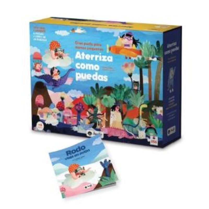 ATERRIZA COMO PUEDAS - GRAN PUZLE PARA MANOS PEQUEÑAS - LIBRO + 6 PUZLES