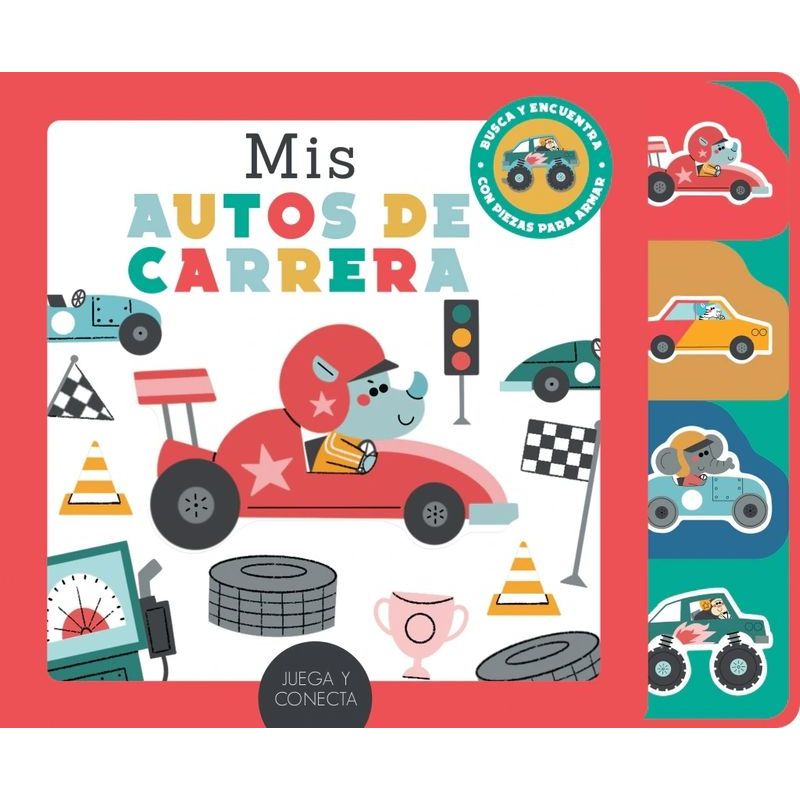 MIS AUTOS DE CARRERA - JUEGA Y CONECTA - CARTONE (Nuevo)