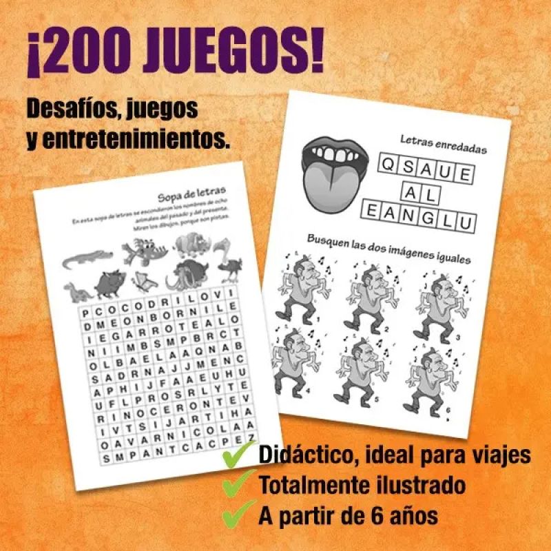 200 JUEGOS DE INGENIO 4-5 AÑOS - Miniatura 2