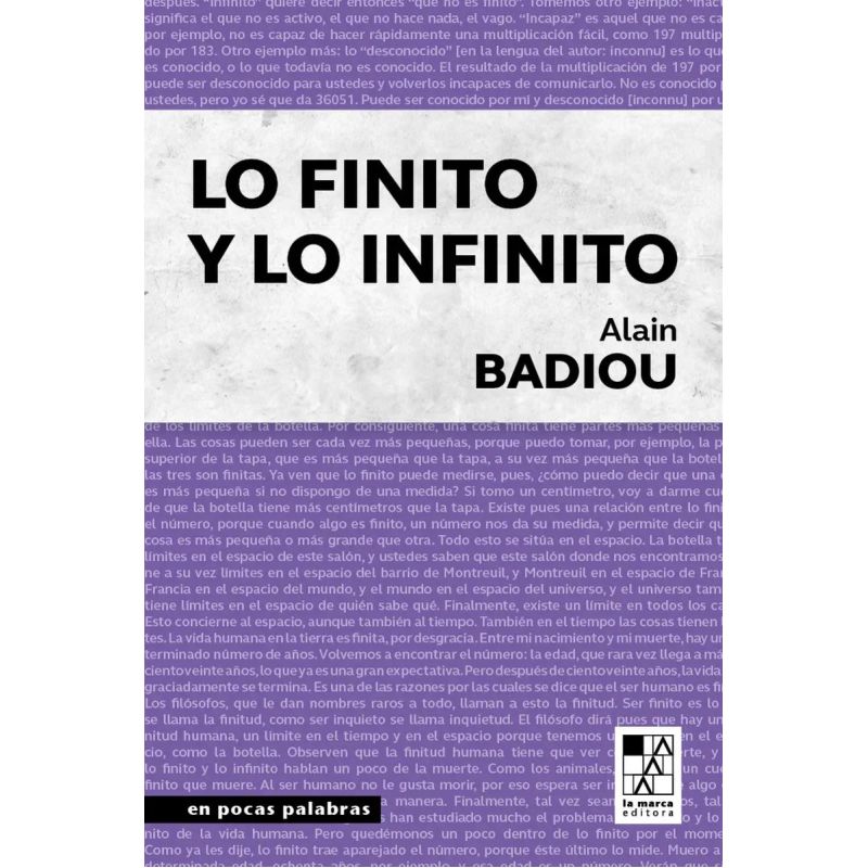 LO FINITO Y LO INFINITO