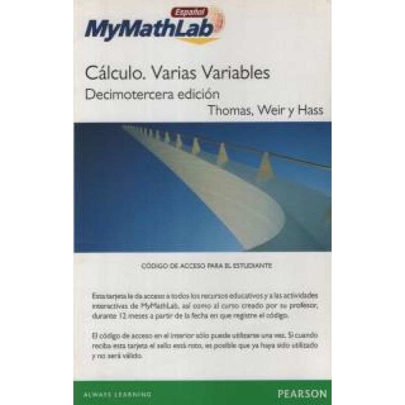 CALCULO VARIAS VARIABLES 13/ED.- KIT ACCESS MYMATHLAB + E-TEXT (TARJETA)
