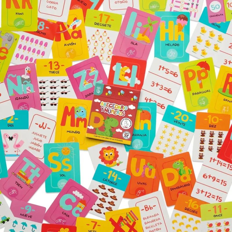 ABECEDARIO Y NUMEROS CARTAS + LIBRO DE ACTIVIDADES - EDUCARDS*