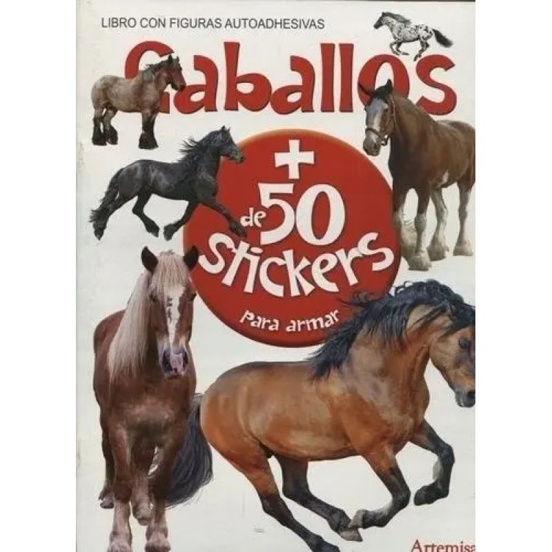 CABALLOS - LIBROS PARA ARMAR - CON STICKERS (Nuevo)