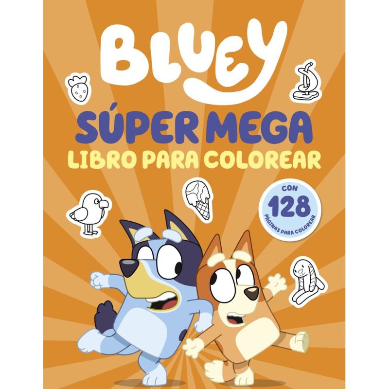 BLUEY - SUPER MEGA LIBRO DE COLOREAR (Nuevo)