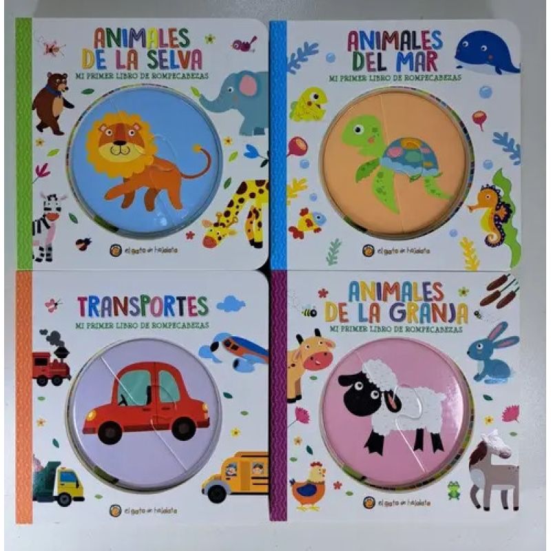 TRANSPORTES - MI PRIMER LIBRO DE ROMPECABEZAS - CARTONE (Nuevo) - Miniatura 9