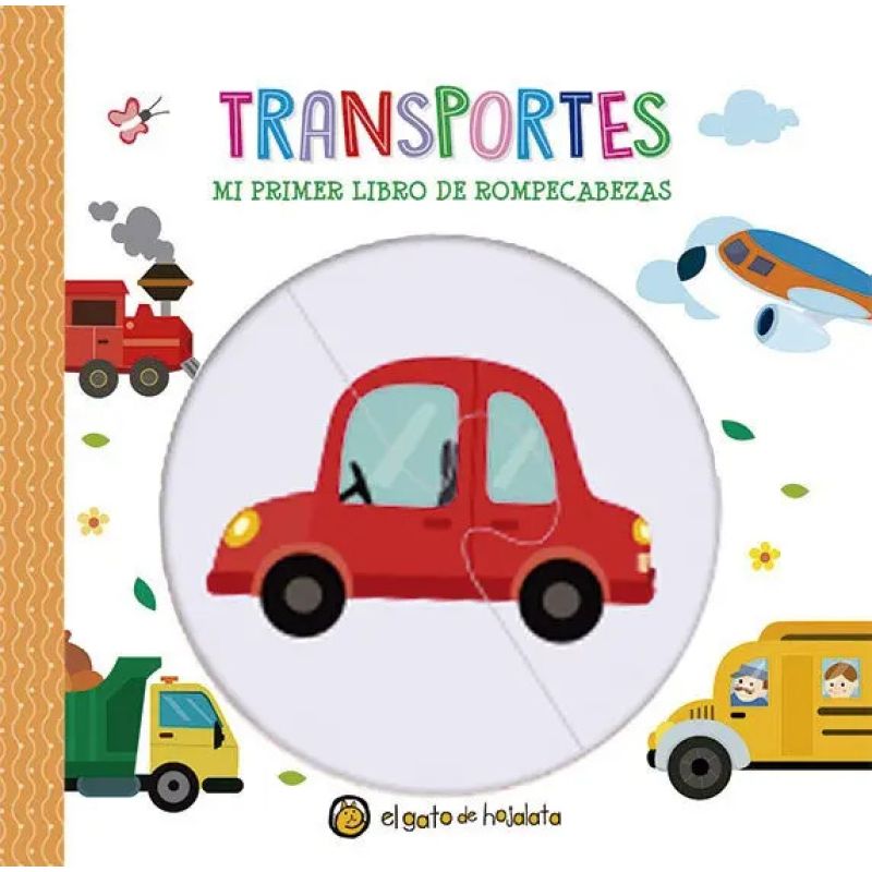 TRANSPORTES - MI PRIMER LIBRO DE ROMPECABEZAS - CARTONE (Nuevo)