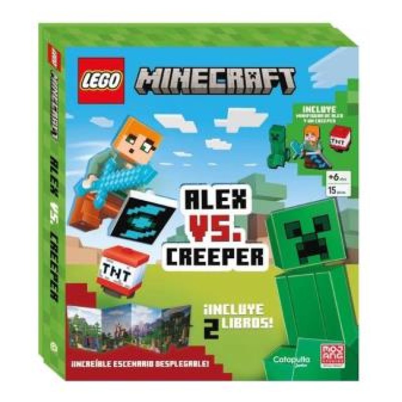 LEGO MINECRAFT - ALEX VS. CREEPER - 2 LIBROS