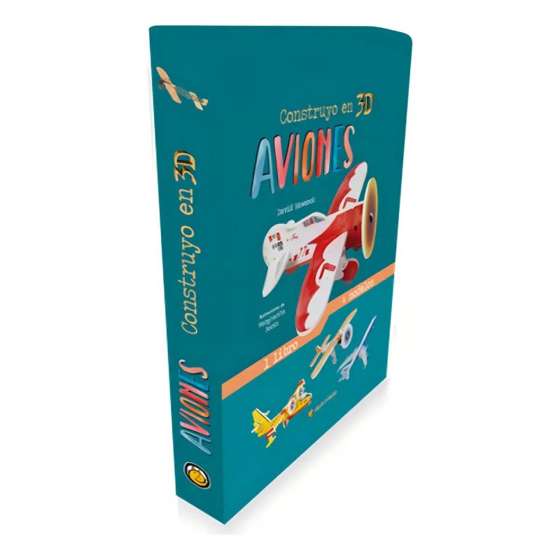 AVIONES - CONSTRUYO EN 3D - 1 LIBRO - 4 MODELOS