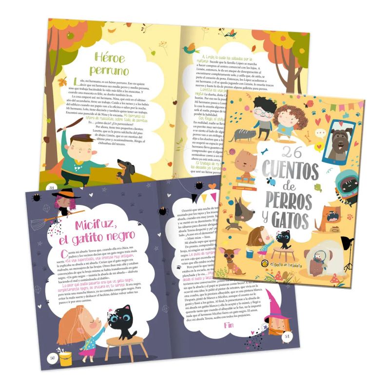 26 CUENTOS DE PERROS Y GATOS - CUENTOS BRILLANTES - TD (Nuevo) - Miniatura 2