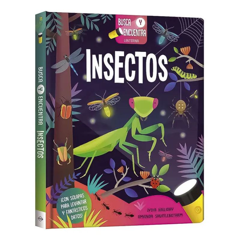 INSECTOS - BUSCA Y ENCUENTRA - LINTERNA - CARTONE (Nuevo)