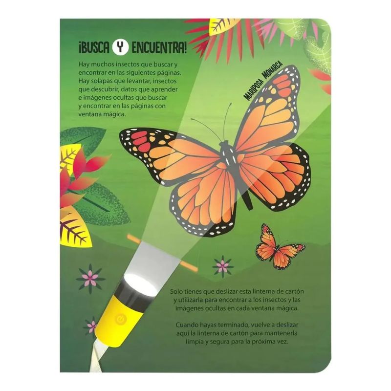 INSECTOS - BUSCA Y ENCUENTRA - LINTERNA - CARTONE (Nuevo) - Miniatura 2