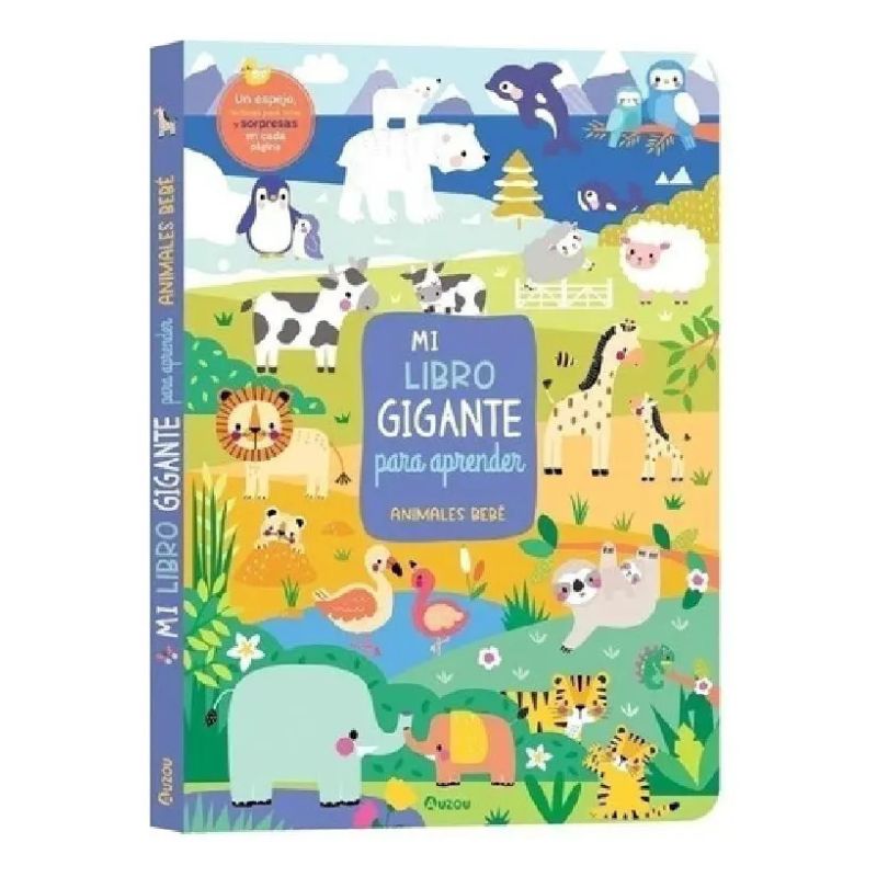 MI LIBRO GIGANTE PARA APRENDER - ANIMALES BEBES - CARTONE (Nuevo)