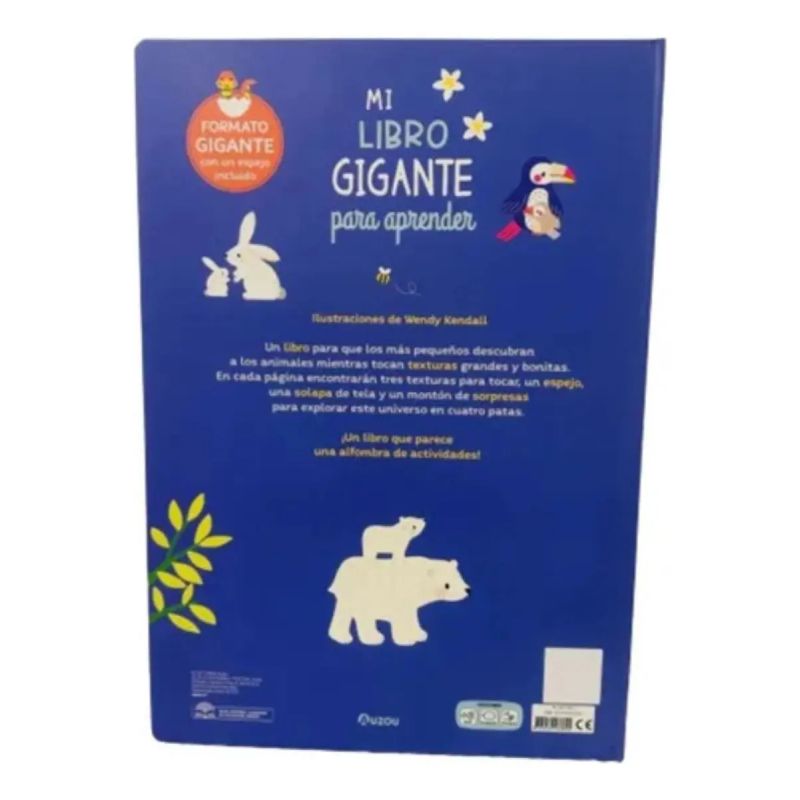 MI LIBRO GIGANTE PARA APRENDER - ANIMALES BEBES - CARTONE (Nuevo) - Miniatura 4