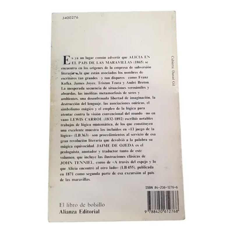 Alicia En El País De Las Maravillas - Lewis Carroll -alianza (Usado) - Miniatura 2