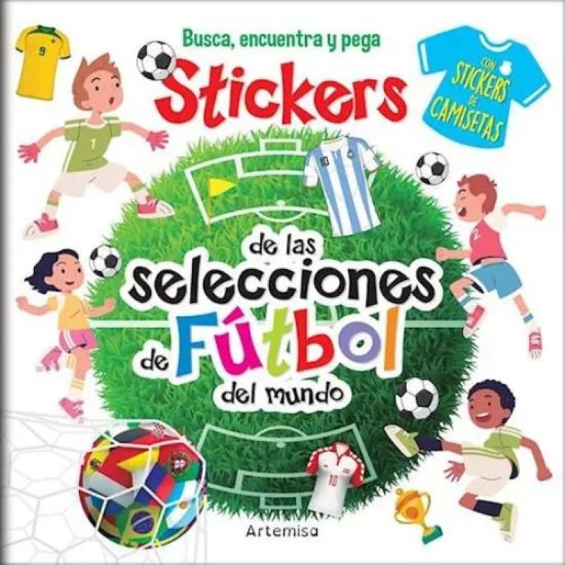 STICKERS DE LAS SELECCIONES DE FUTBOL DEL MUNDO (BUSCA ENCUENTRA Y PEGA)