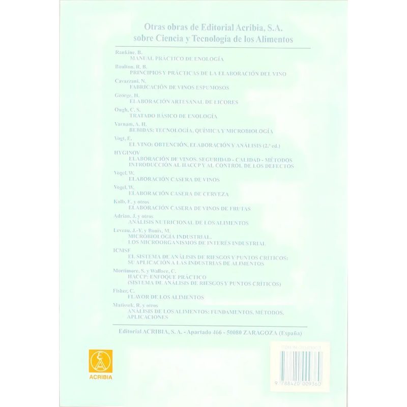 ANALISIS Y PRODUCCION DE VINO