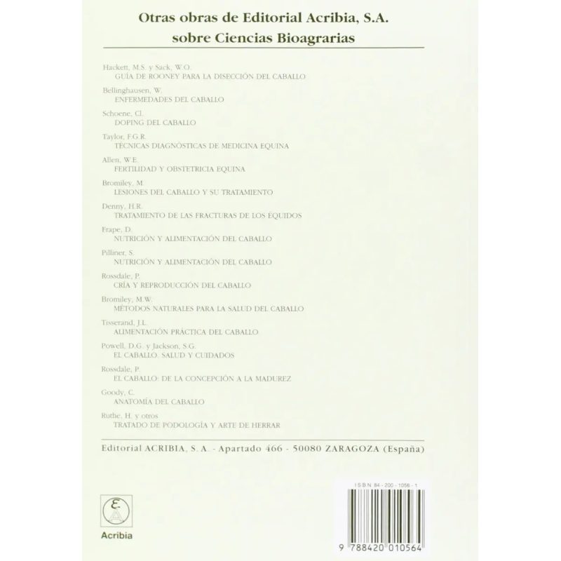 FISIOLOGIA DE LA REPRODUCCION DE LOS EQUIDOS CRIA Y MANEJO DE LA YEGUADA